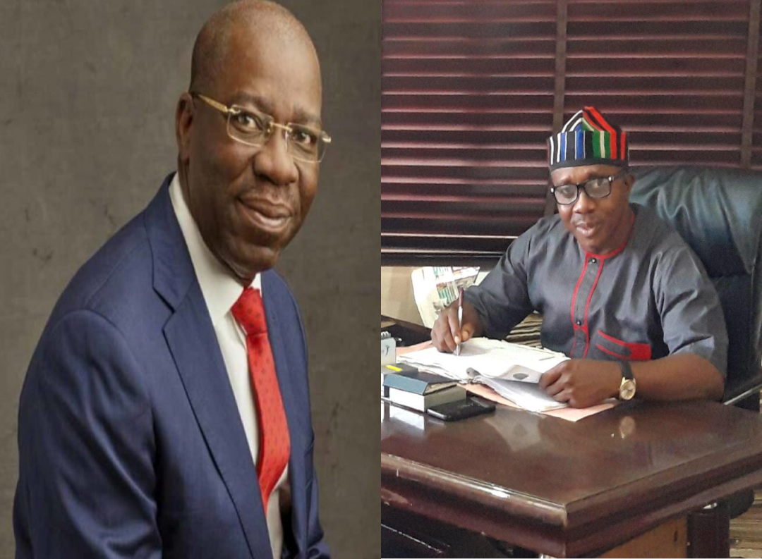 Gov. Obaseki and Mr. Stewart Efe
